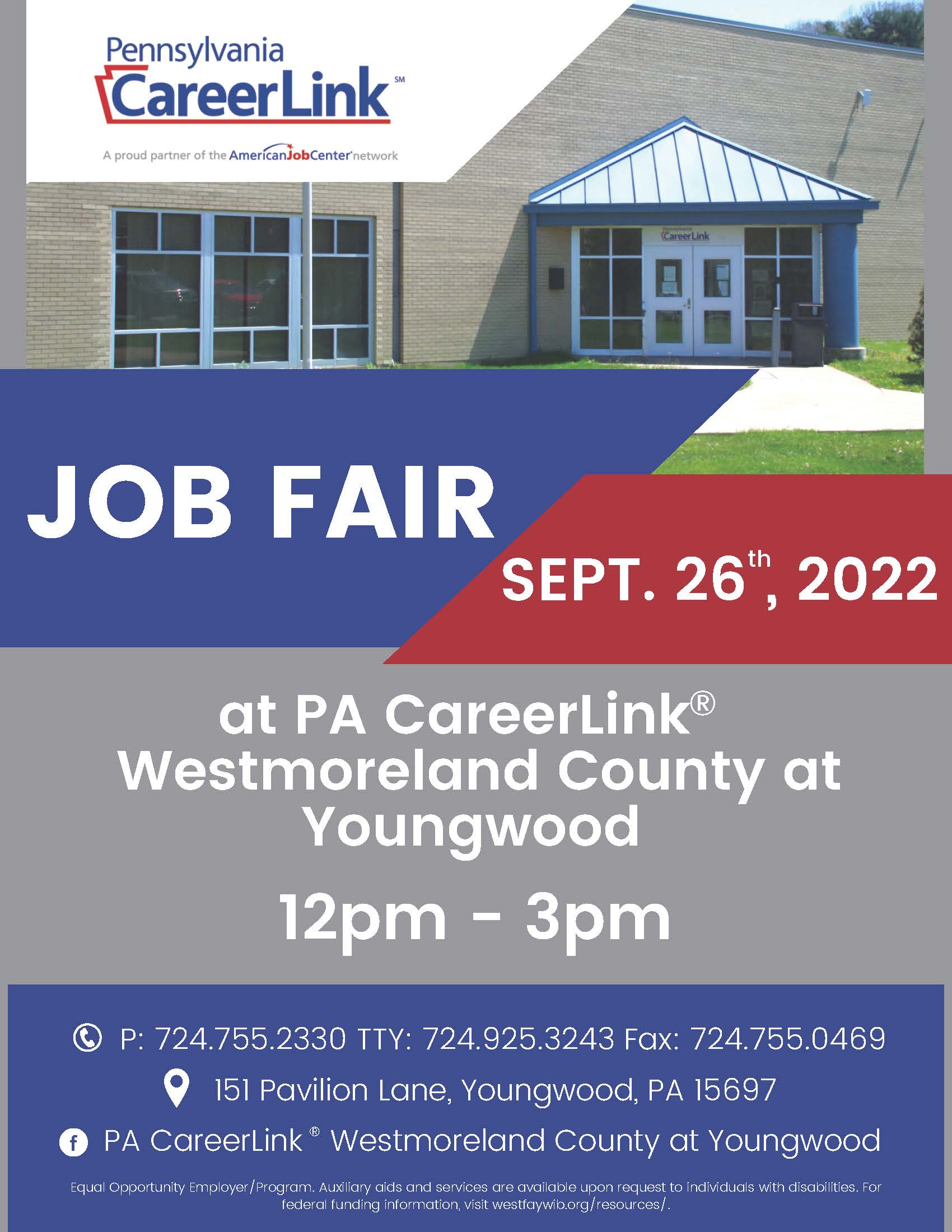 WCL Job Fair Flyer Sept. 26