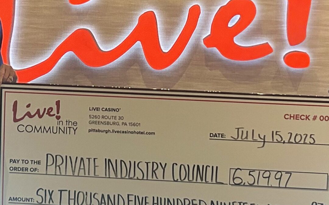 PIC Receives Support from Live! Casino: The Giveback Program- Strengthening Workforce Initiatives