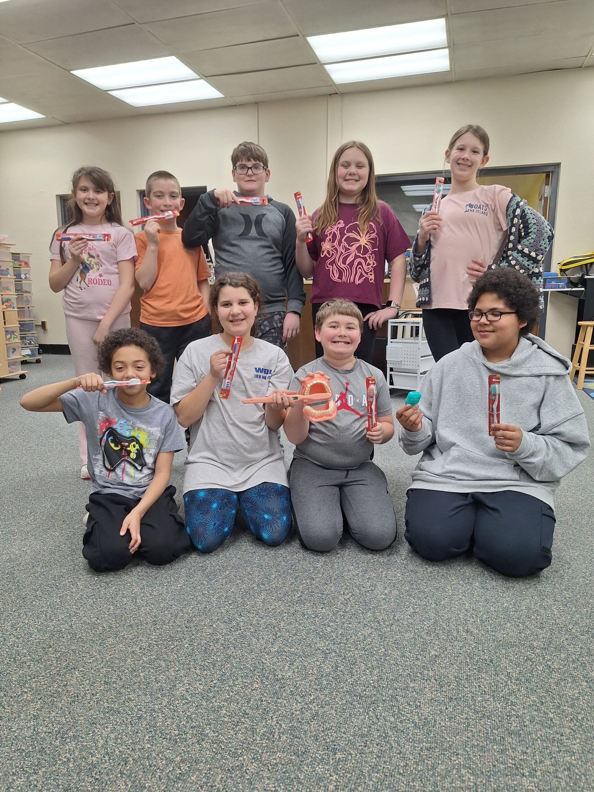 nicely elementary children’s dental hygien month